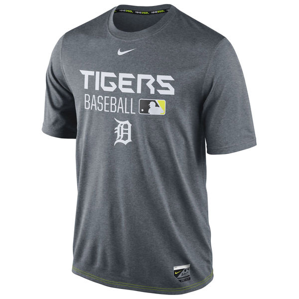 MLB Men Detroit Tigers Nike Legend Team Issue Performance TShirt Charcoal->->Sports Accessory
